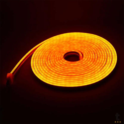 Fita Led Neon Flex 12v 2,5cm 5m Siliconada Alto Brilho Laranja Leon GTS - 09/2023HJ Truedata