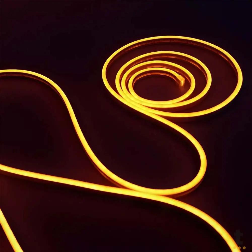 Fita Led Neon Flex 12v 2,5cm 5m Siliconada Alto Brilho Laranja Leon GTS - 09/2023HJ Truedata