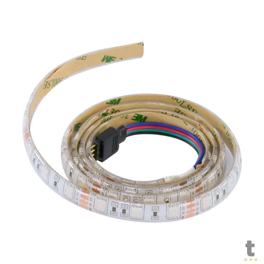 Fita Led RGB Para Gabinete VX Gaming Com Controlador 1mt - LRU1 Truedata