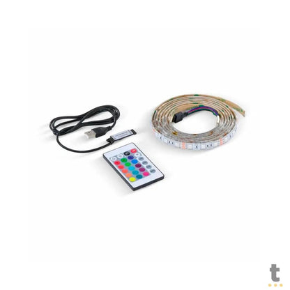 Fita Led RGB Para Gabinete VX Gaming Com Controlador 2mt - LRU2 Truedata