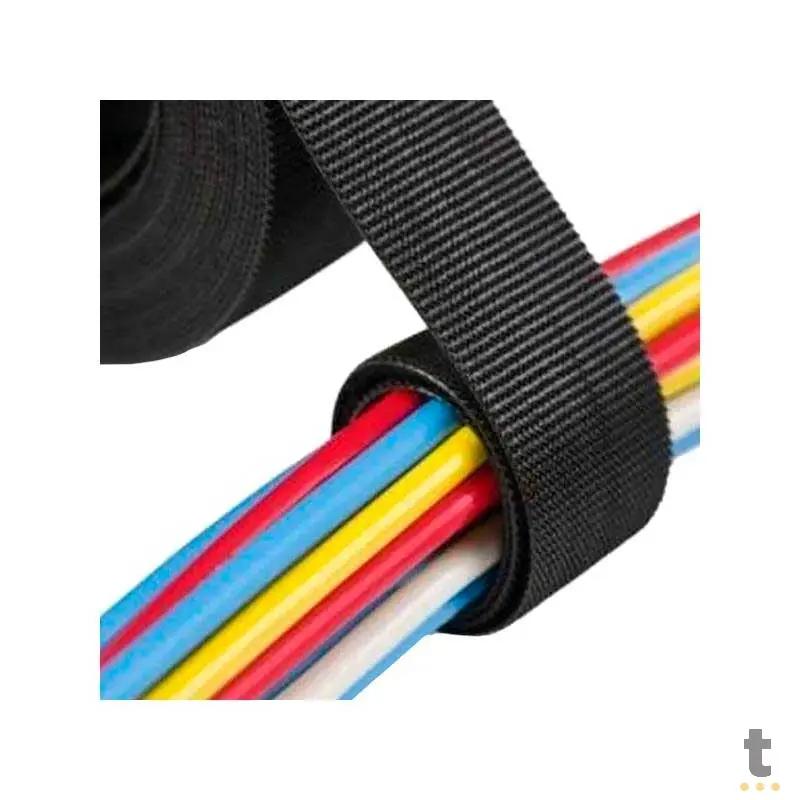 Fita Velcro Dupla Face Slim Pt 19mm rolo 3,6mt - 441018 Truedata