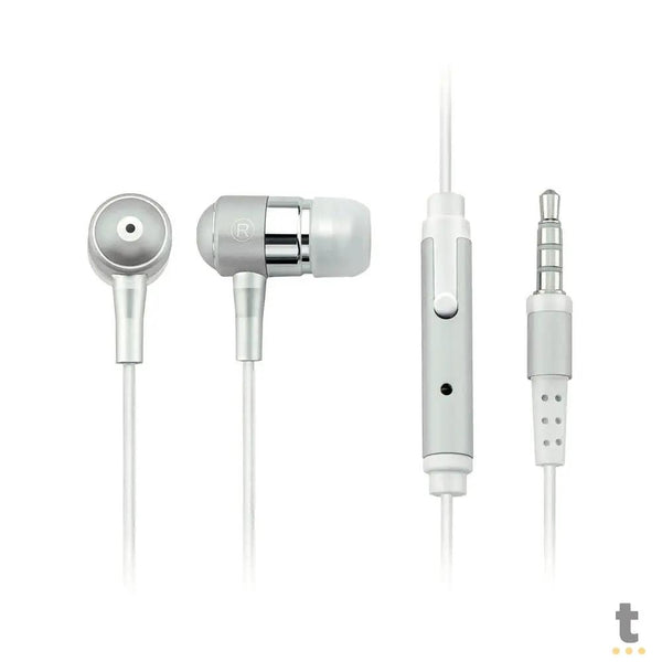 Fone De Ouvido Auricular P2 Com Fio Multilaser Prata - PH062