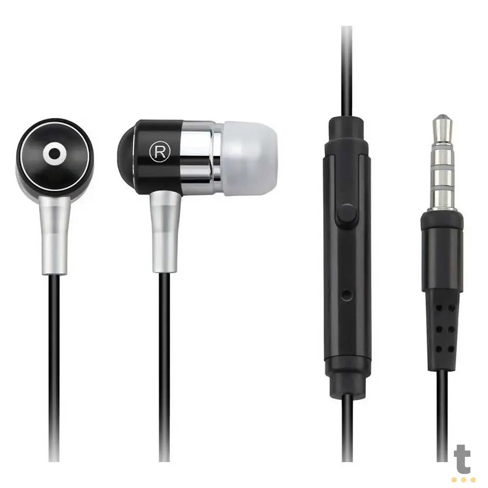 Fone De Ouvido Auricular P2 Com Fio Multilaser Preto - PH059 Truedata