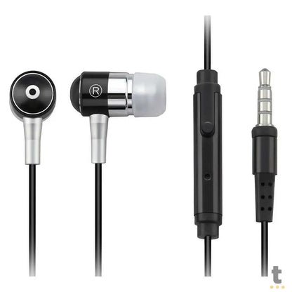 Fone De Ouvido Auricular P2 Com Fio Multilaser Preto - PH059 Truedata