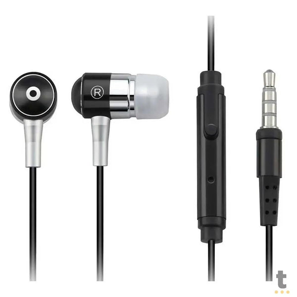 Fone De Ouvido Auricular P2 Com Fio Multilaser Preto - PH059