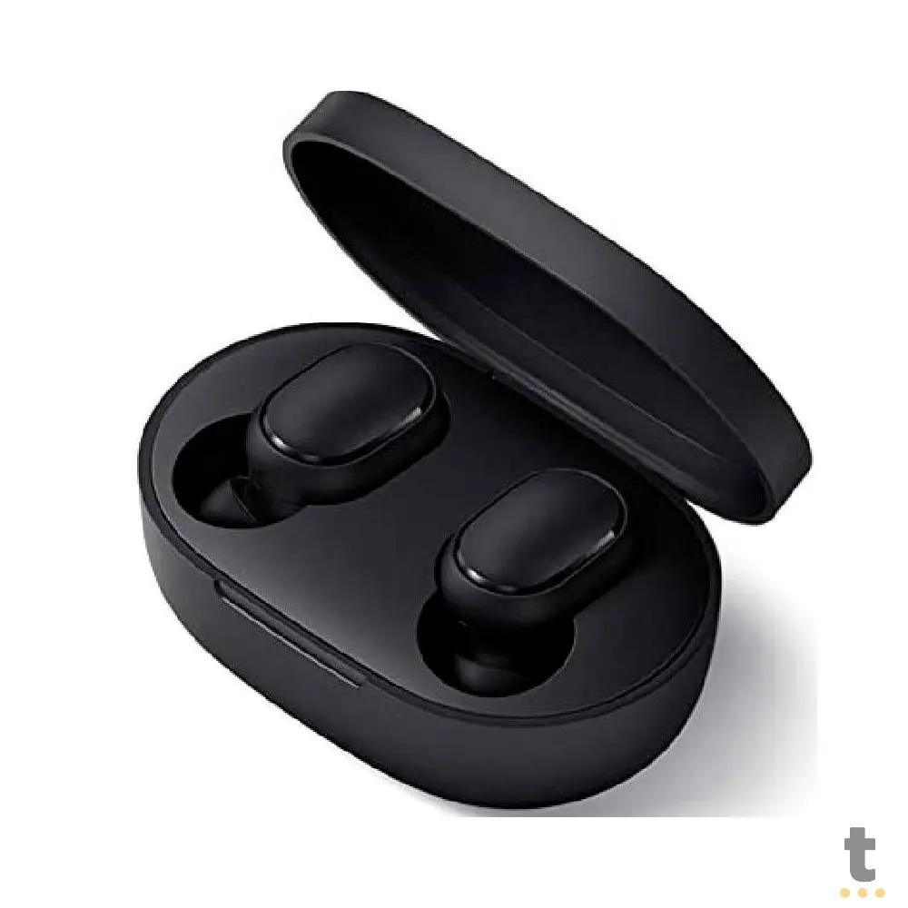 Fone De Ouvido Bluetooth AirDots Preto C/ Estojo Carregador 5.0 Truedata
