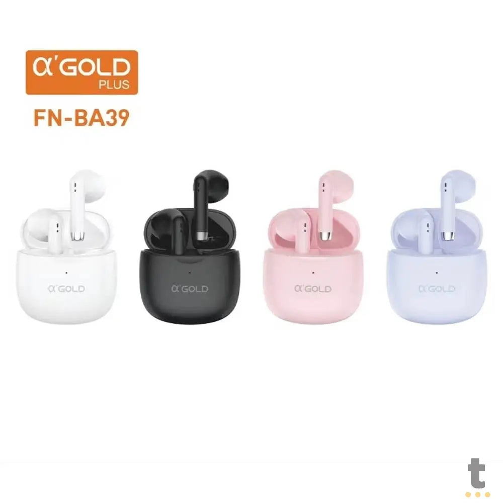 Fone De Ouvido Bluetooth C/ Estojo de Carregamento aGold HiFi - FN-BA39 Truedata