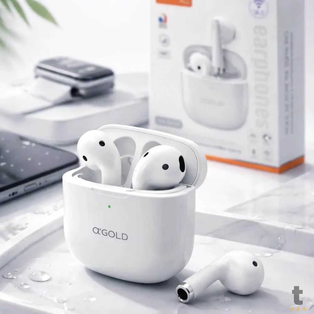 Fone De Ouvido Bluetooth C/ Estojo de Carregamento aGold HiFi - FN-BA39 Truedata