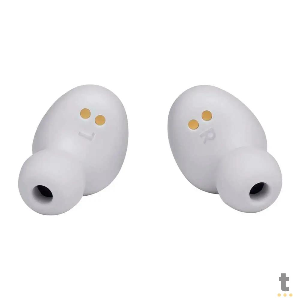 Fone De Ouvido Bluetooth JBL Dots Tune 115 TWS Branco C/ Estojo Carregador Truedata