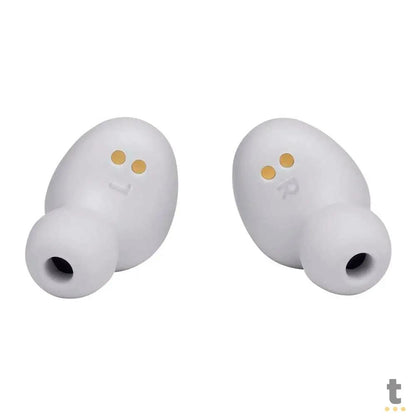 Fone De Ouvido Bluetooth JBL Dots Tune 115 TWS Branco C/ Estojo Carregador Truedata