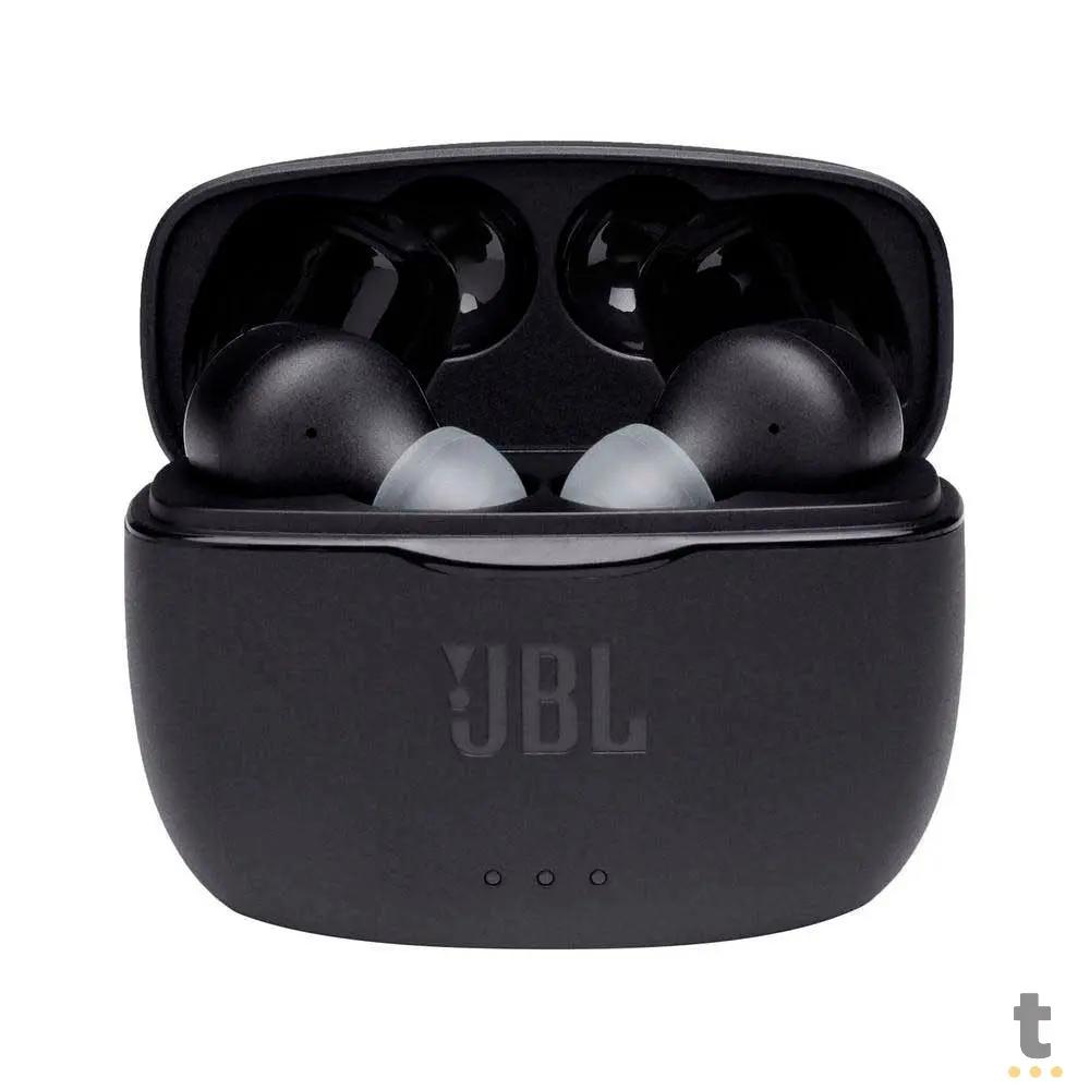 Fone De Ouvido Bluetooth JBL Dots Tune 215 TWS Preto C/ Estojo Carregador Truedata
