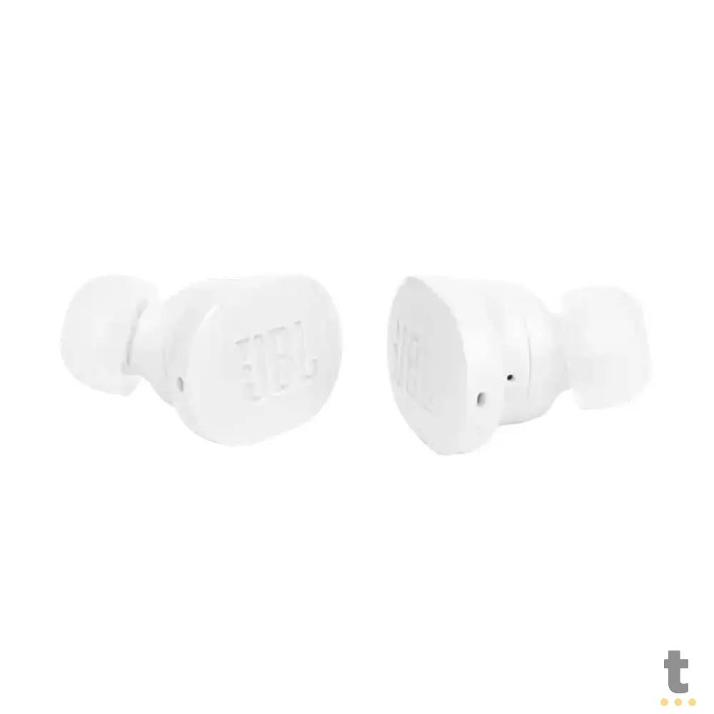 Fone De Ouvido Bluetooth JBL Intra Auricular TWS Tune Buds IP54 Branco Truedata