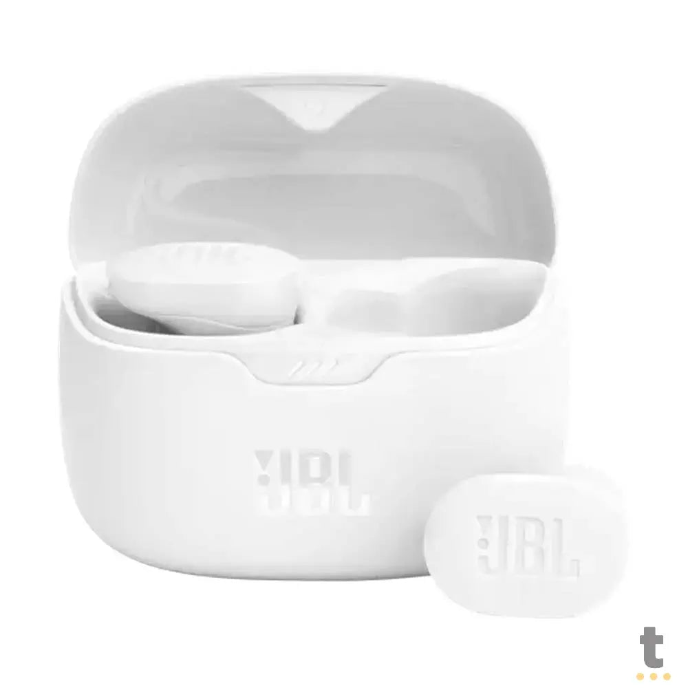 Fone De Ouvido Bluetooth JBL Intra Auricular TWS Tune Buds IP54 Branco Truedata