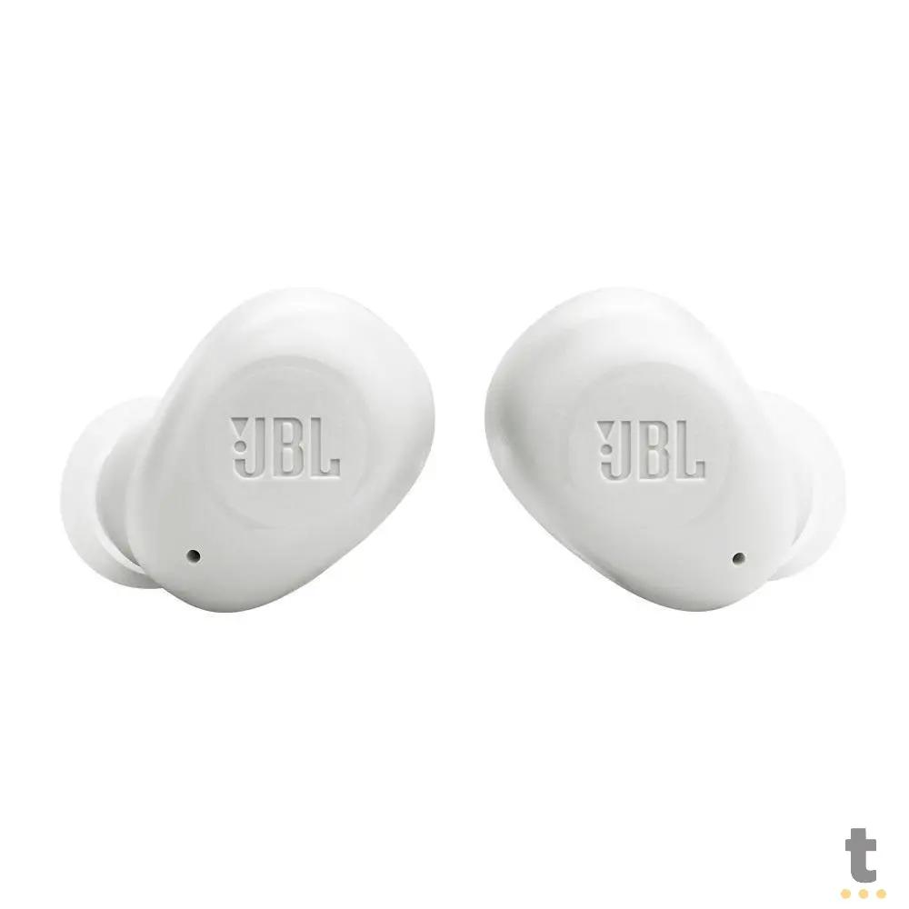 Fone De Ouvido Bluetooth JBL Intra Auricular TWS Wave Buds IPX2 Branco Truedata
