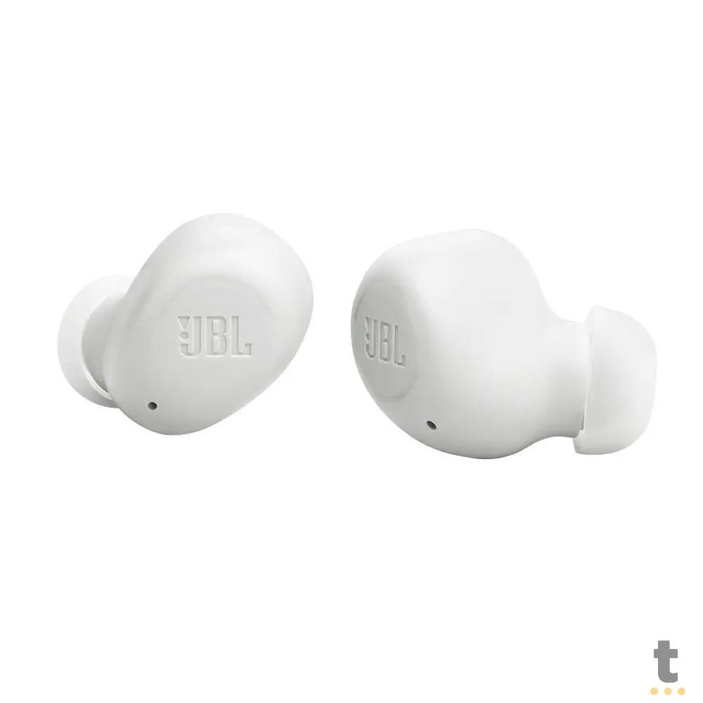 Fone De Ouvido Bluetooth JBL Intra Auricular TWS Wave Buds IPX2 Branco Truedata