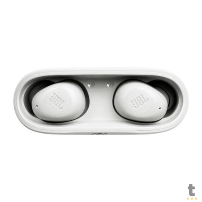 Fone De Ouvido Bluetooth JBL Intra Auricular TWS Wave Buds IPX2 Branco Truedata