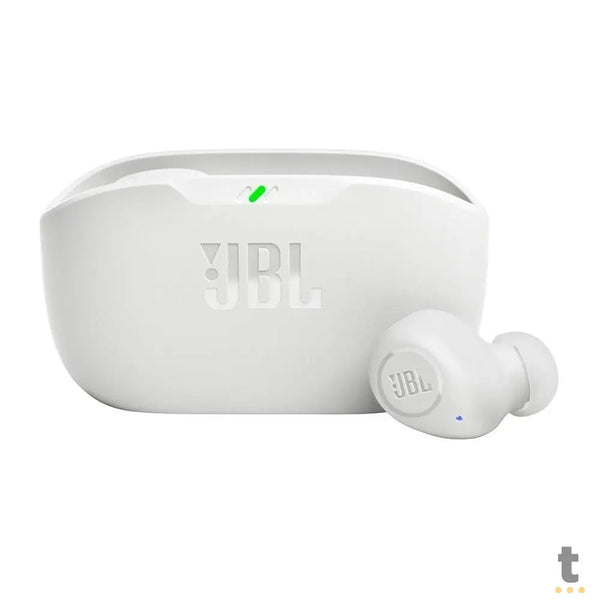 Fone De Ouvido Bluetooth JBL Intra Auricular TWS Wave Buds IPX2 Branco