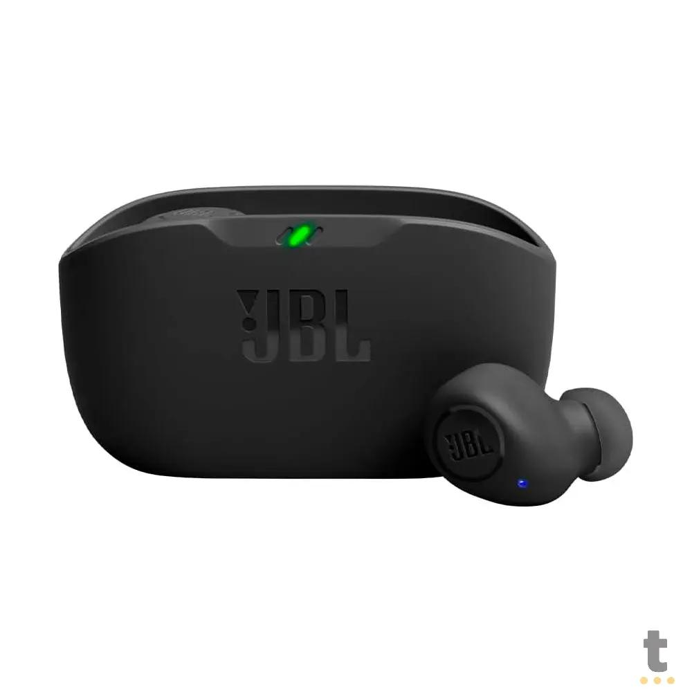 Fone De Ouvido Bluetooth JBL Intra Auricular TWS Wave Buds IPX2 Preto Truedata