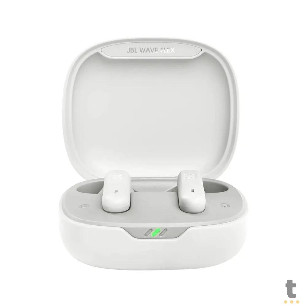 Fone De Ouvido Bluetooth JBL Intra Auricular TWS Wave Flex Branco Truedata