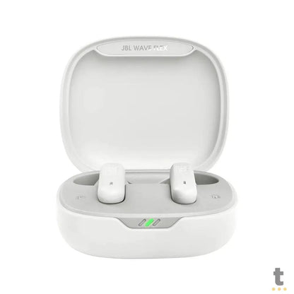 Fone De Ouvido Bluetooth JBL Intra Auricular TWS Wave Flex Branco Truedata