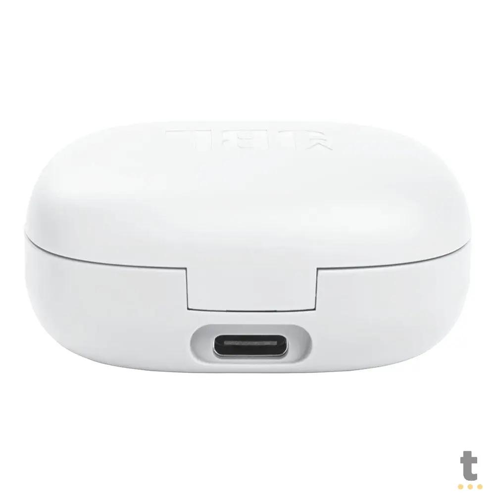 Fone De Ouvido Bluetooth JBL Intra Auricular TWS Wave Flex Branco Truedata