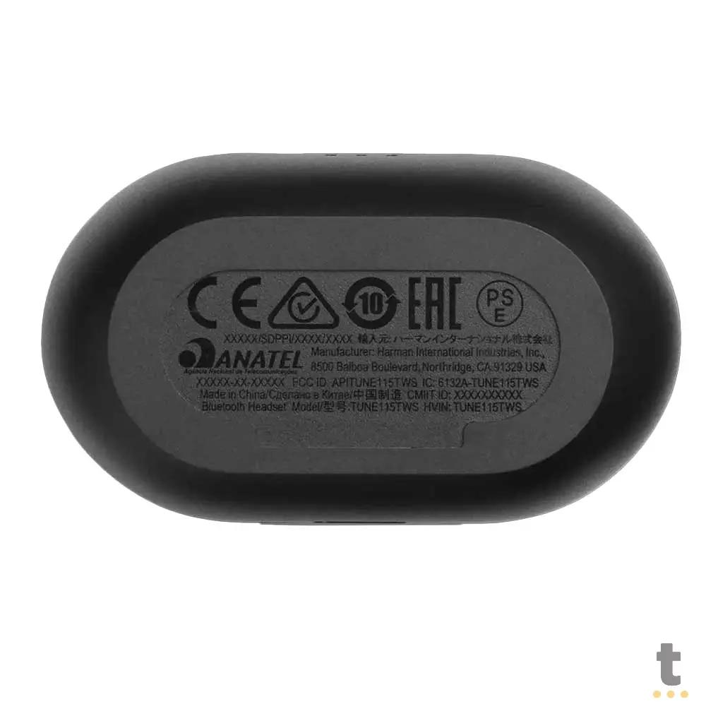 Fone De Ouvido Bluetooth JBL Intra Auricular Tune 115 TWS Preto Truedata