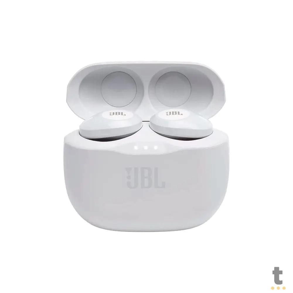 Fone De Ouvido Bluetooth JBL Intra Auricular Tune 125 TWS Branco - JBLT125TWSWHT Truedata