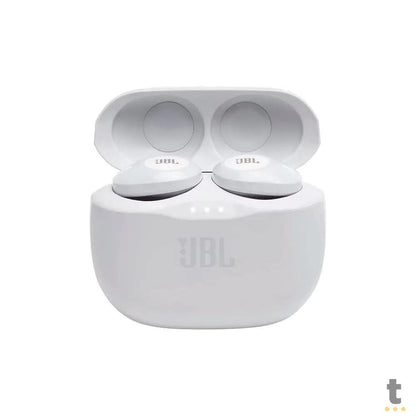Fone De Ouvido Bluetooth JBL Intra Auricular Tune 125 TWS Branco - JBLT125TWSWHT Truedata