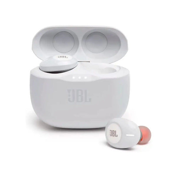 Fone De Ouvido Bluetooth JBL Intra Auricular Tune 125 TWS Branco - JBLT125TWSWHT