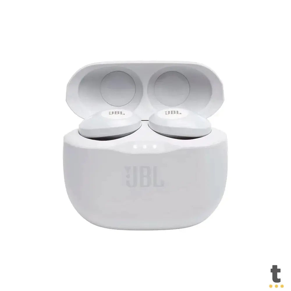 Fone De Ouvido Bluetooth JBL Intra Auricular Tune 125 TWS Branco - JBLT125TWSWHT Truedata