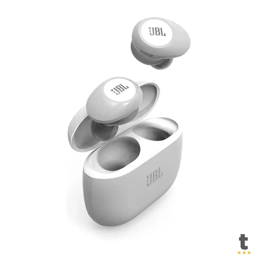 Fone De Ouvido Bluetooth JBL Intra Auricular Tune 125 TWS Branco - JBLT125TWSWHT Truedata