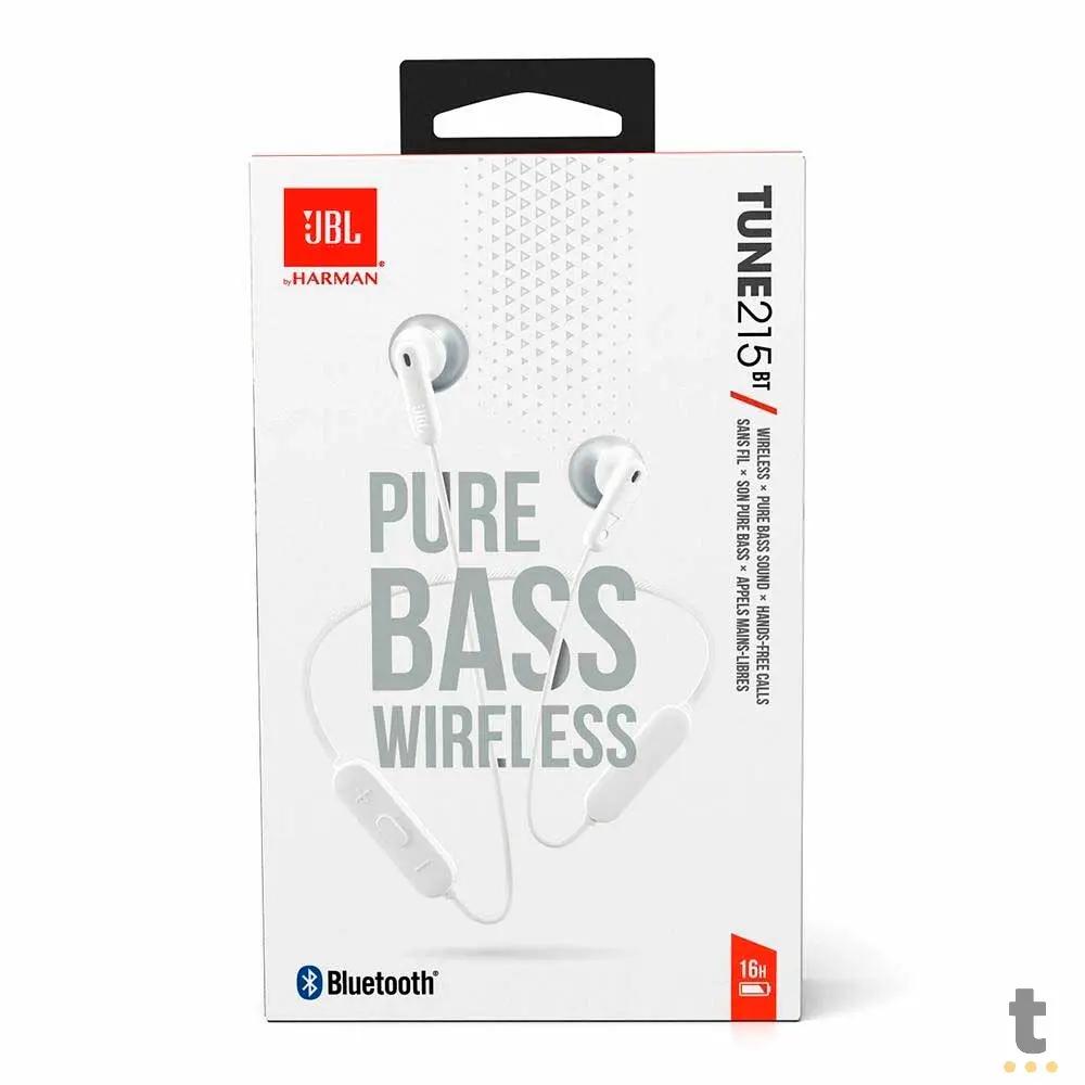 Fone De Ouvido Bluetooth JBL Intra Auricular Tune 215BT Branco Truedata