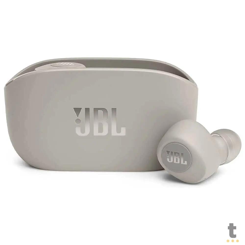 Fone De Ouvido Bluetooth JBL Intra Auricular Wave 100 TWS Branco Truedata