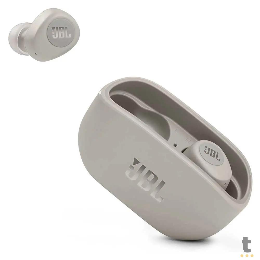 Fone De Ouvido Bluetooth JBL Intra Auricular Wave 100 TWS Branco Truedata