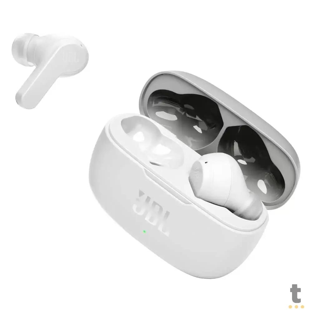Fone De Ouvido Bluetooth JBL Intra Auricular Wave 200 TWS IPX2 Branco Truedata