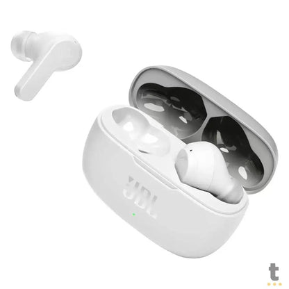Fone De Ouvido Bluetooth JBL Intra Auricular Wave 200 TWS IPX2 Branco Truedata