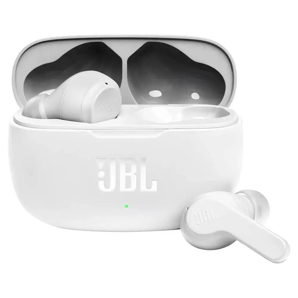 Fone De Ouvido Bluetooth JBL Intra Auricular Wave 200 TWS IPX2 Branco Truedata