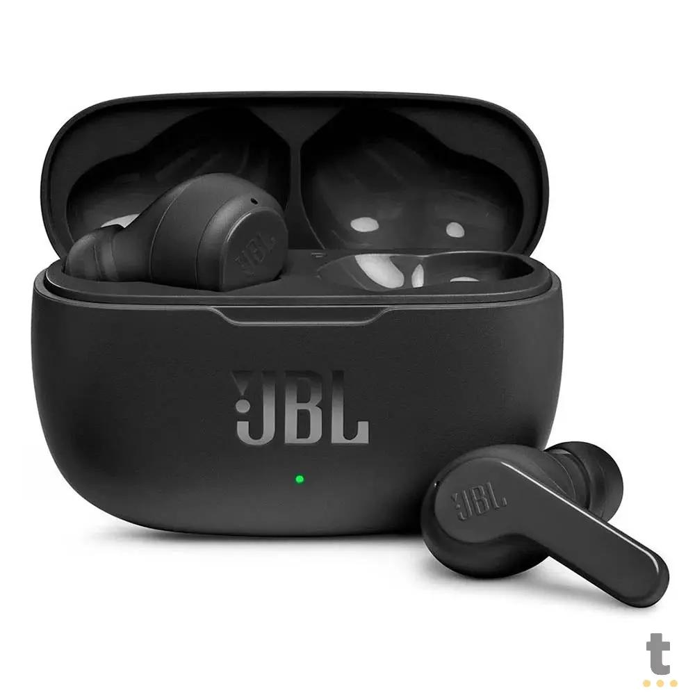 Fone De Ouvido Bluetooth JBL Intra Auricular Wave 200 TWS IPX2 Preto Truedata