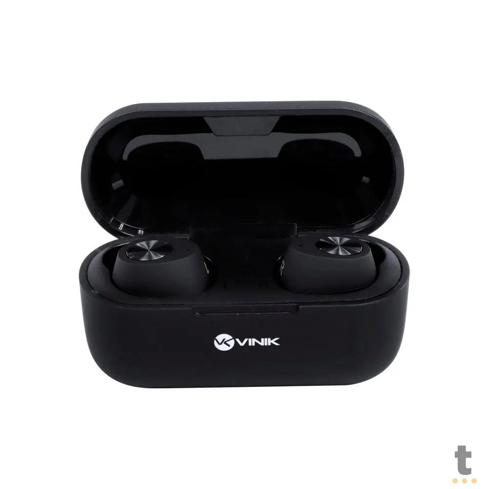 Fone De Ouvido Bluetooth Vinik Buds W1 TWS Preto C/ Estojo Carregador - 36064 Truedata
