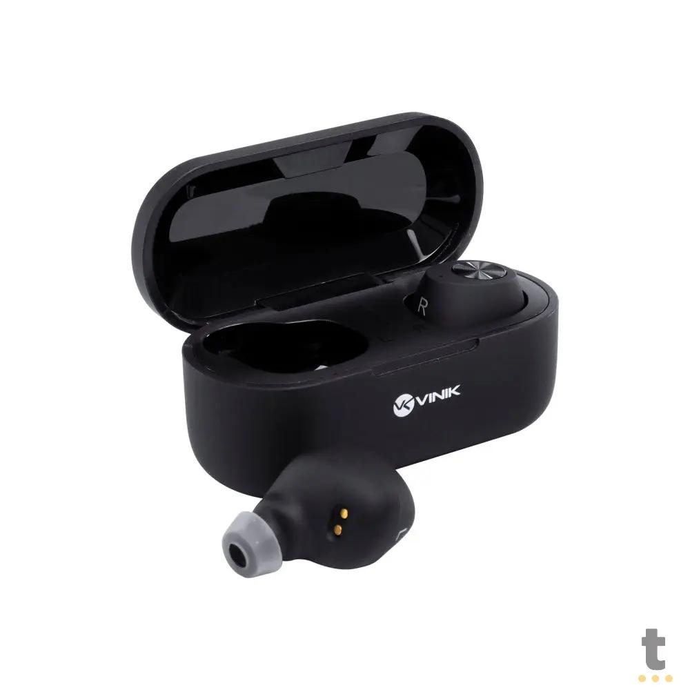 Fone De Ouvido Bluetooth Vinik Buds W1 TWS Preto C/ Estojo Carregador - 36064 Truedata