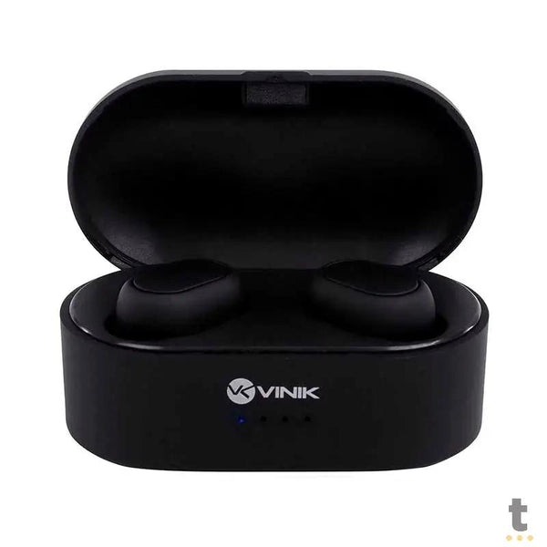 Fone De Ouvido Bluetooth Vinik Dots W1 TWS Preto C/ Estojo Carregador - 36062