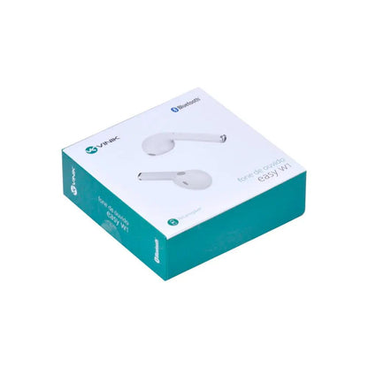 Fone De Ouvido Bluetooth Vinik Easy W1 TWS Branco C/ Estojo Carregador - 31089 Truedata
