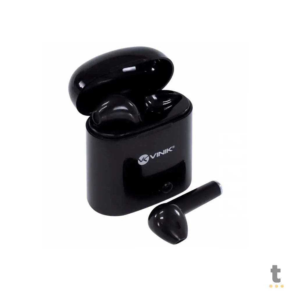 Fone De Ouvido Bluetooth Vinik Easy W1 TWS Preto C/ Estojo Carregador - 33338 Truedata