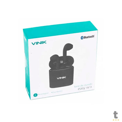 Fone De Ouvido Bluetooth Vinik Easy W1+ TWS True Wireless Preto C/ Estojo Carregador - 35299 Truedata