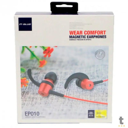 Fone De Ouvido Bluetooth Wear Confort  Magnetic IT-Blue - EP010 Truedata