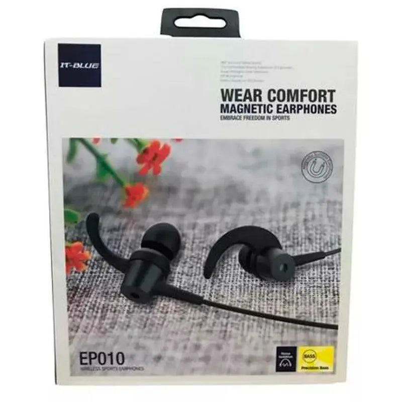 Fone De Ouvido Bluetooth Wear Confort  Magnetic IT-Blue - EP010 Truedata