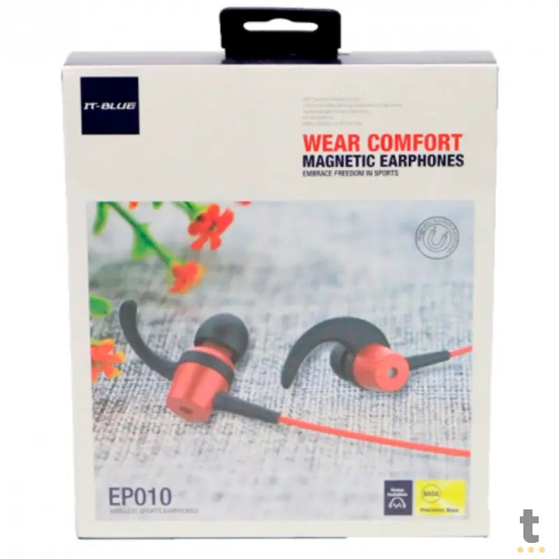 Fone De Ouvido Bluetooth Wear Confort  Magnetic IT-Blue - EP010 Truedata