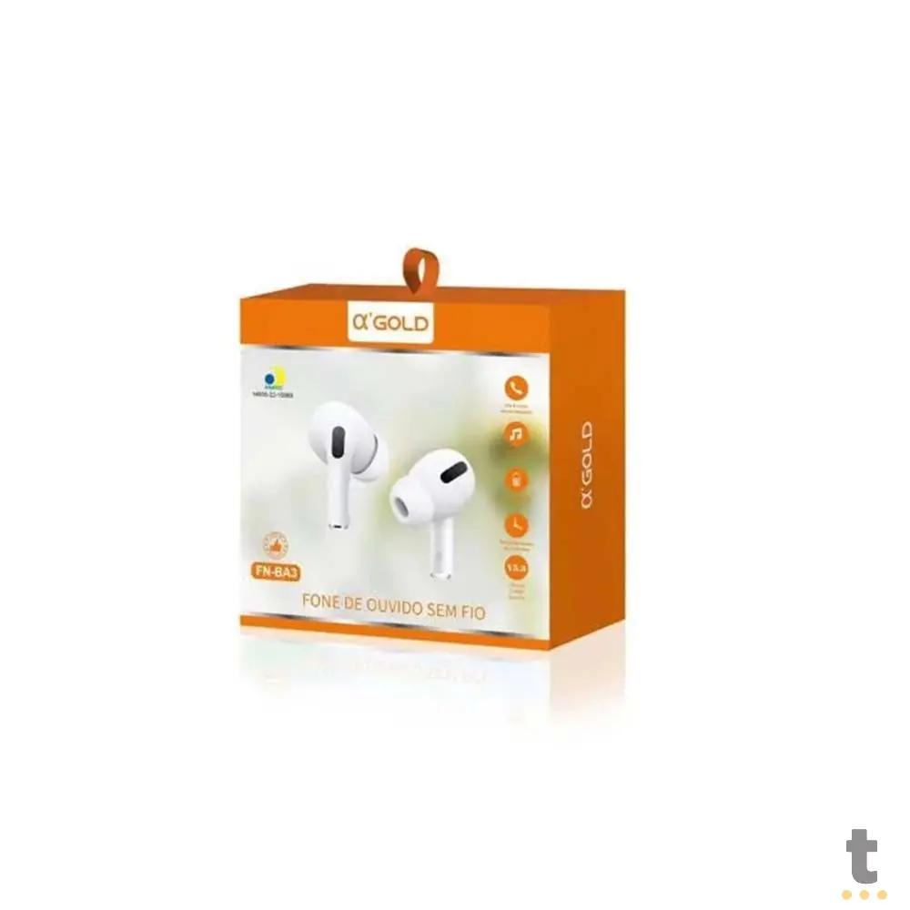 Fone De Ouvido Bluetooth aGold C/ Estojo Carregador - FN-BA3 Truedata