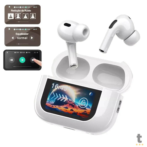 Fone De Ouvido Bluetooth aGold C/ Estojo Carregador Touch Screen - FN-BT43