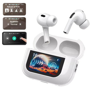 Fone De Ouvido Bluetooth aGold C/ Estojo Carregador Touch Screen - FN-BT43